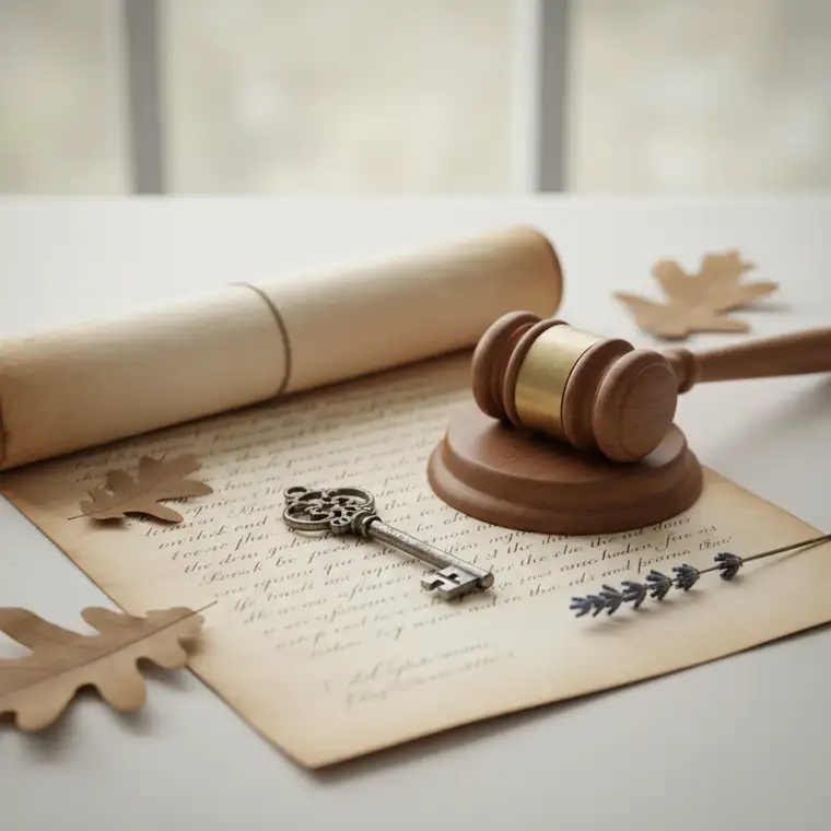 Kupno siedliska od spadkobierców bez działu spadku – widok siedliska z zabudowaniami, ilustrujący ryzyko zakupu nieruchomości z nieuregulowanym spadkiem