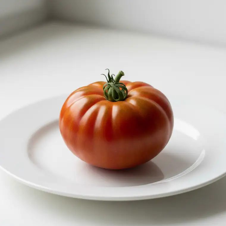 Panorama samowystarczalnego ogrodu warzywnego na działce siedliskowej, z grządkami, szklarnią i kompostownikiem, pokazująca optymalną wielkość ogrodu