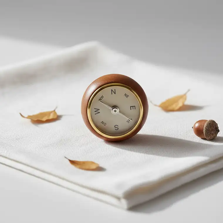 Drewniany dom na polanie otoczonej prywatnym lasem, symbol dylematu: siedlisko z własnym lasem czy bez, marzenie kontra realne obowiązki