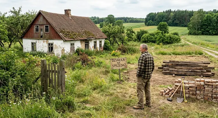Nowoczesny dom na wsi w miejscu starego siedliska, efekt decyzji rozbiórka czy remont przy budżecie 300 tysięcy złotych