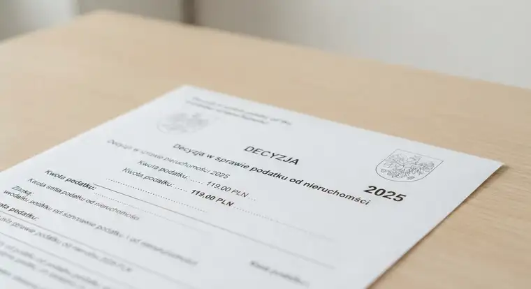 Dom jednorodzinny na działce z ogrodem, przykład nieruchomości, dla której wyliczany jest podatek od nieruchomości w 2025 roku